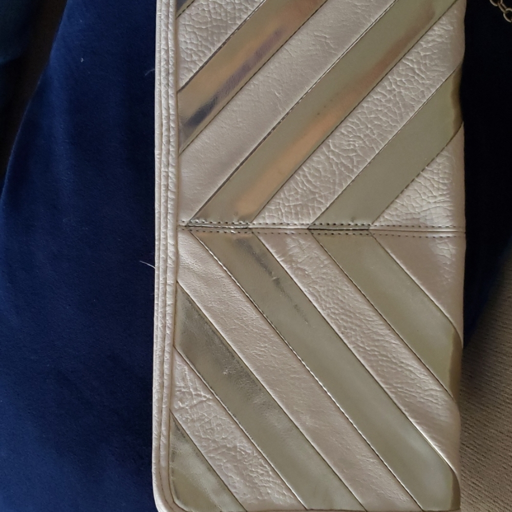 Beige and Gold Purse